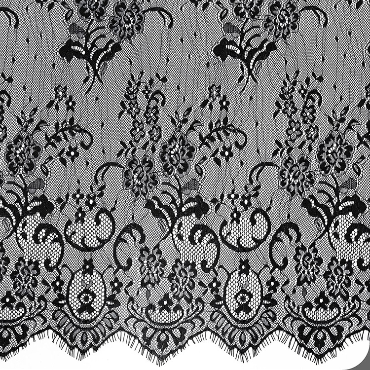 Lace Fabric Dress Eyelash Polyester for Women's Wear Wholesale Supplie 33